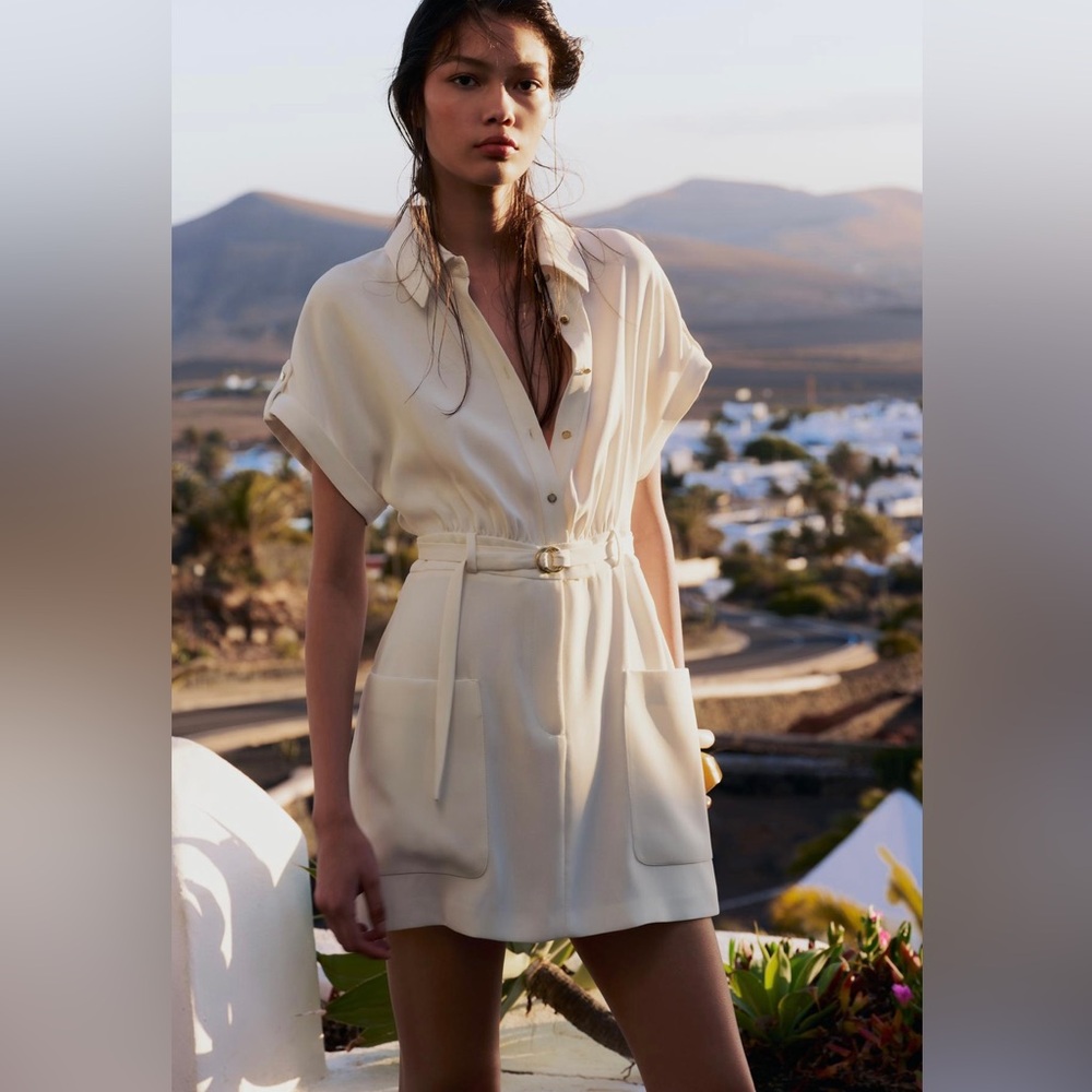 Zara Cream Mini Dress